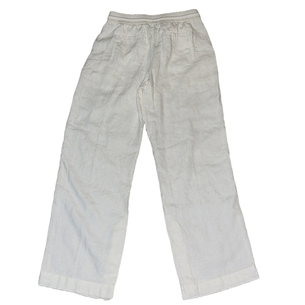Athleta Women’s Retreat Linen Wide Leg Pant in Calla Lily Size 2 - Picture 2 of 12